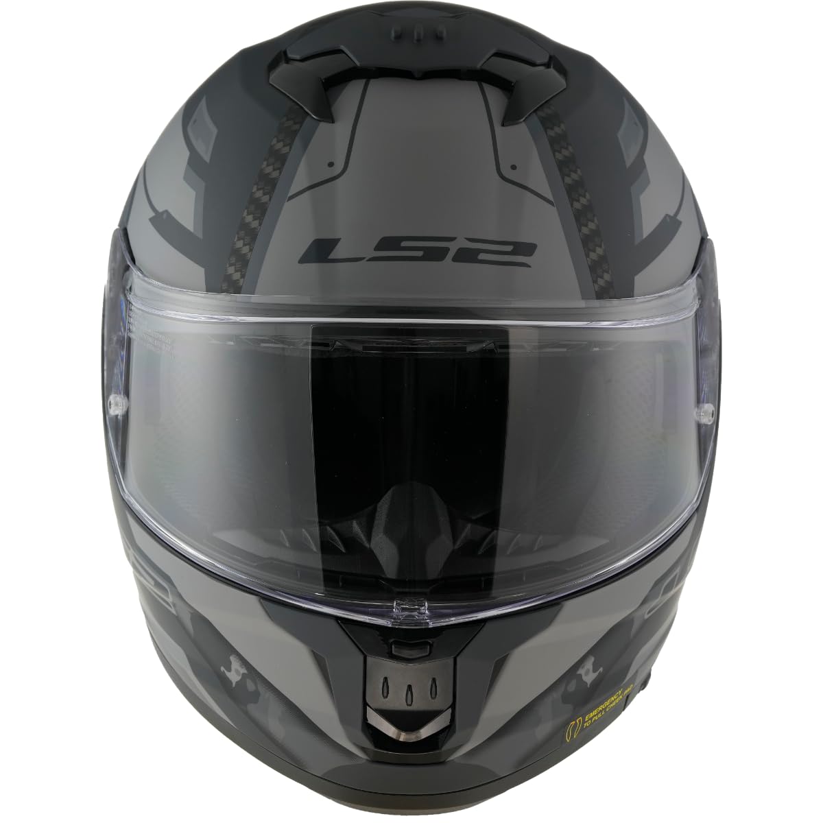 LS2 FF808 Stream II Shadow Kask, matowy szary, XL (61/62)