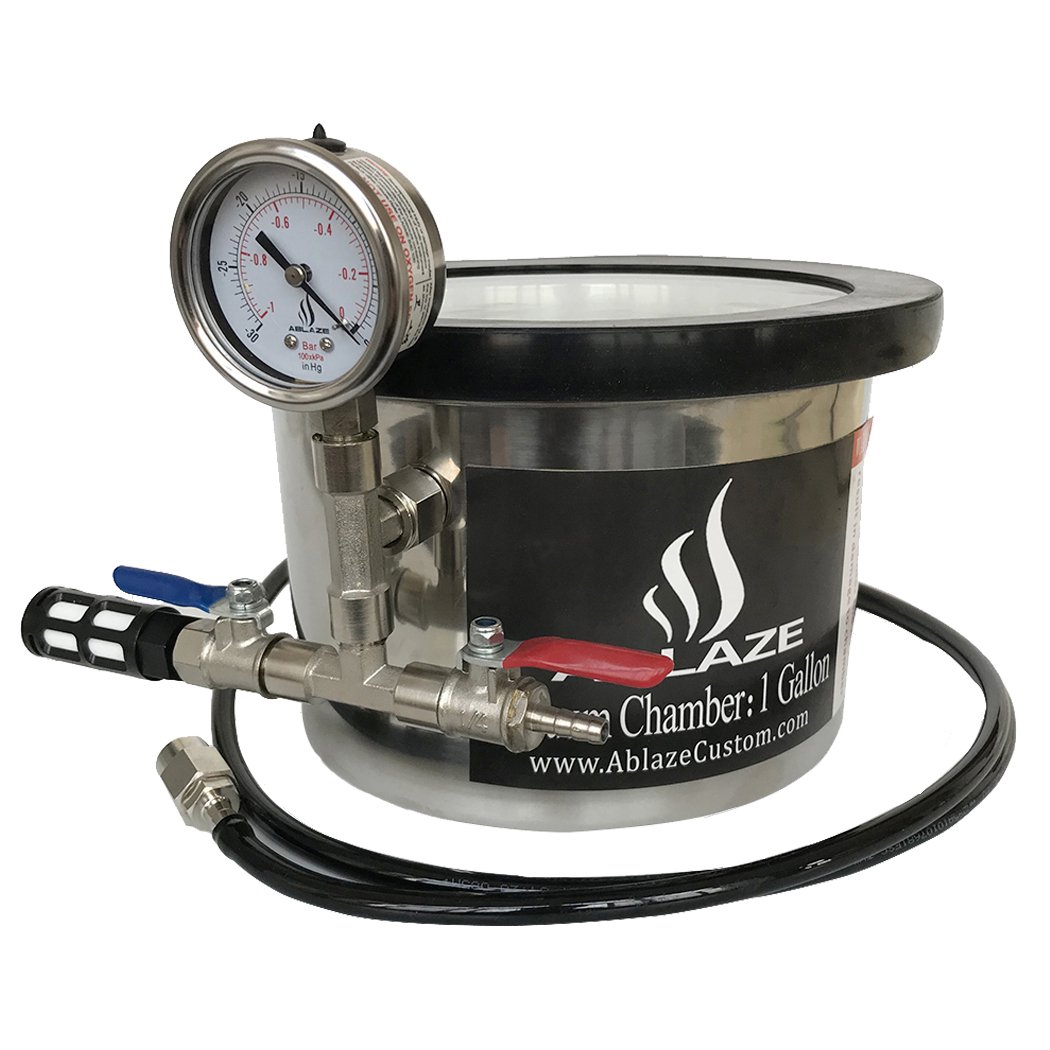 Buy ABLAZE 1 Gallon Gal Vacuum Chamber Stainless Steel Desing Urethanes