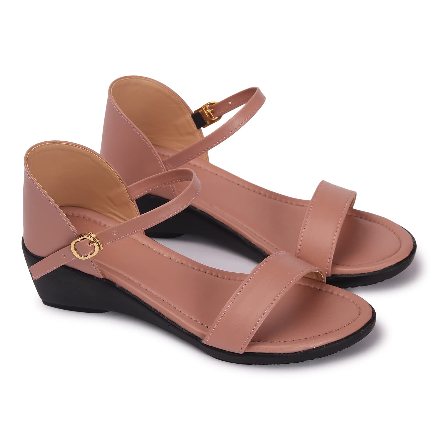 Earth Step Womens Peach Fashion Ankle Strap Sandals for Girls (B0BRT1DHDK) Amazon Price History, Amazon Price Tracker