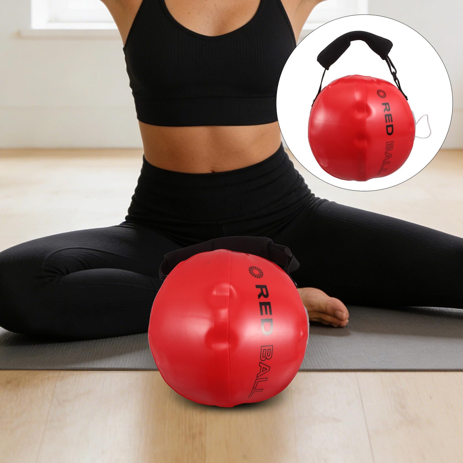 Worek z Piaskiem Wodnym Do Treningu Siłowego Ciężar Wytrzymały Materiał PVC i Kompaktowy Kettlebell Do Ćwiczeń Domu i Zewnątrz Wsparcie dla Sportowców