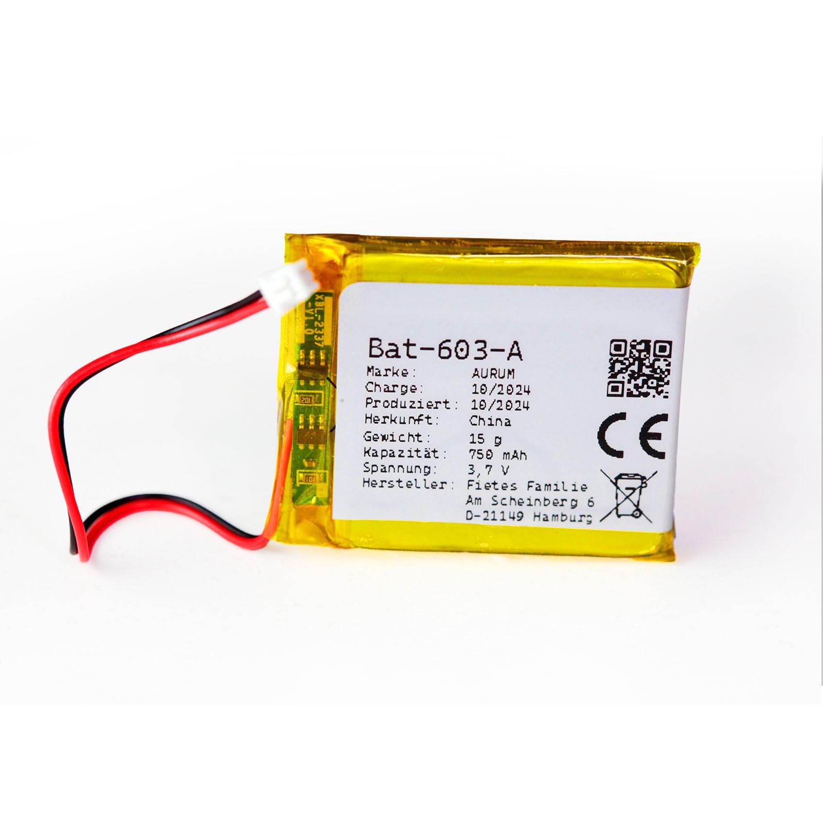 Batteria per baby monitor GHB, BOIFUN, Oretti, Luvion Babyfon ecc. (Tipo A)
