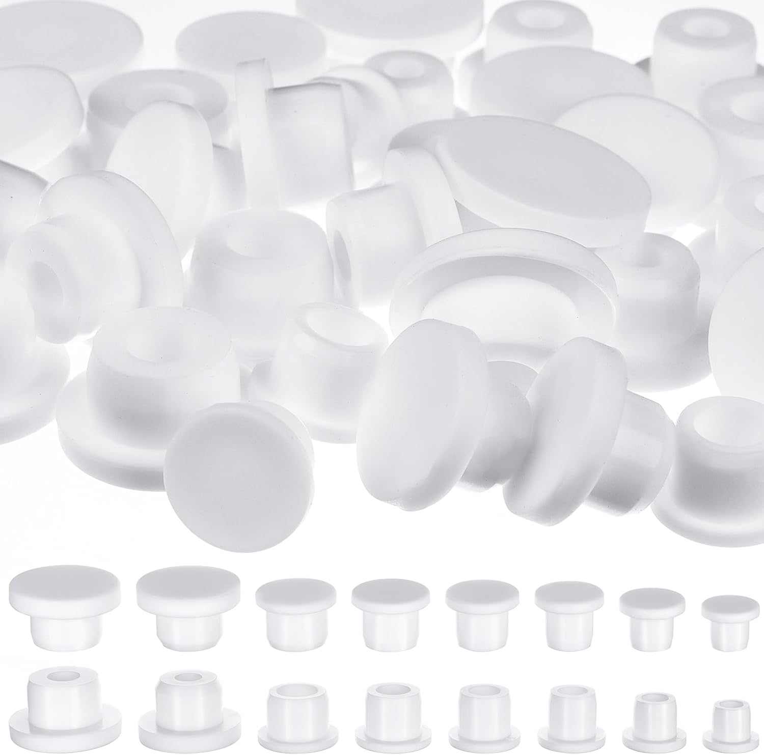 32Pcs Silicone Salt And Pepper Shaker Stoppers 14,15,16,17