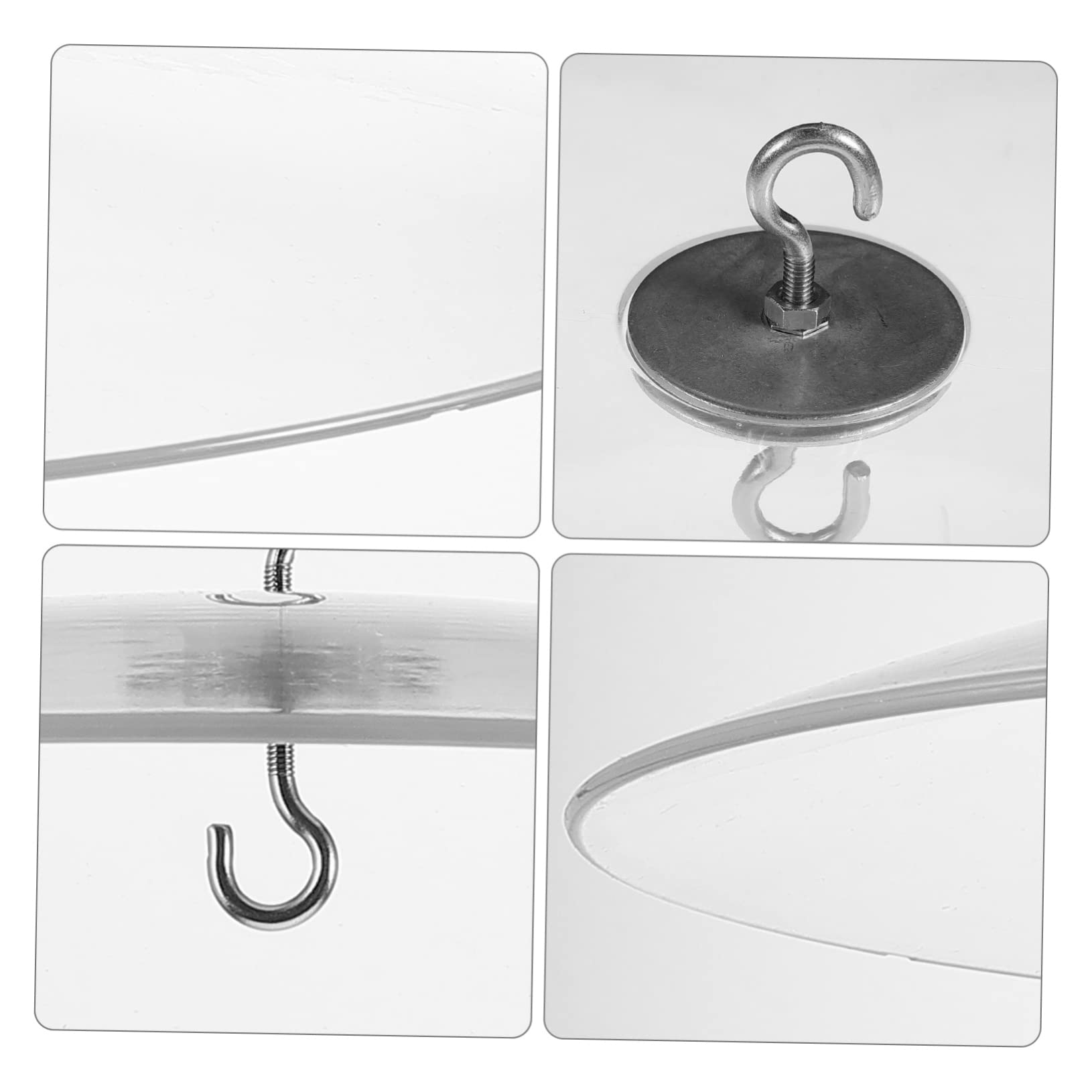 2 Pz Copertura per mangiatoia per Uccelli protettore della mangiatoia per Uccelli deflettore per mangiatoia per Uccelli sospesi palo Scudo Copertura per mangiatoia Uccelli plastica