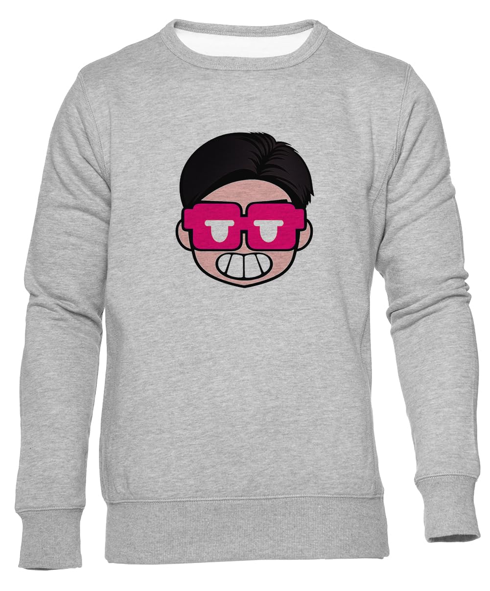Volgar Szara Bluza Unisex Z Okrągłym Dekoltem Unisex Grey Sweatshirt Crewneck