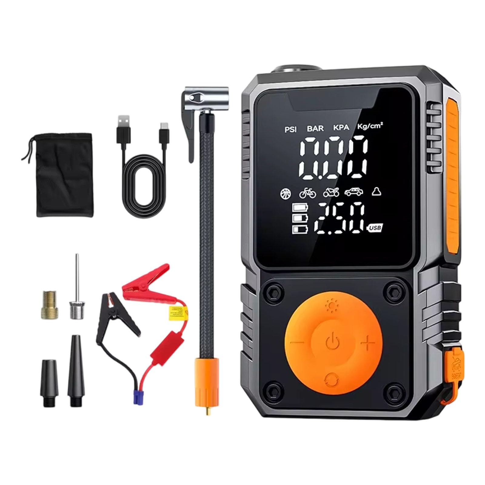 Nmflab Ordinary Clip Car Air Compressor Pumps Electric Tire Inflator Pumps For Motorcycle Bicycles Tire Inflator Cordless Compressor For Car Tires