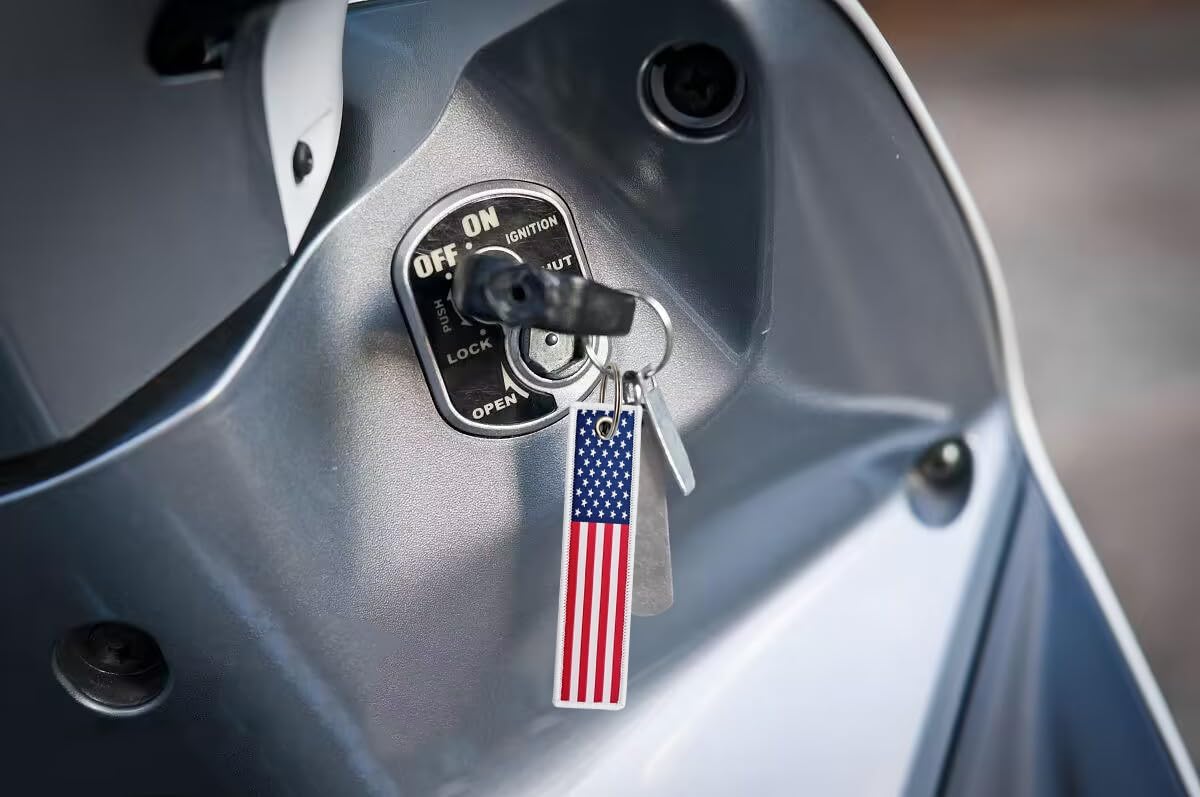 3 Pcs USA American Country Flag Keychain,Woven label Key Chains for Car Keys,Fabric Key Chains Men and Women,Used for Various Decorations. - Image 4