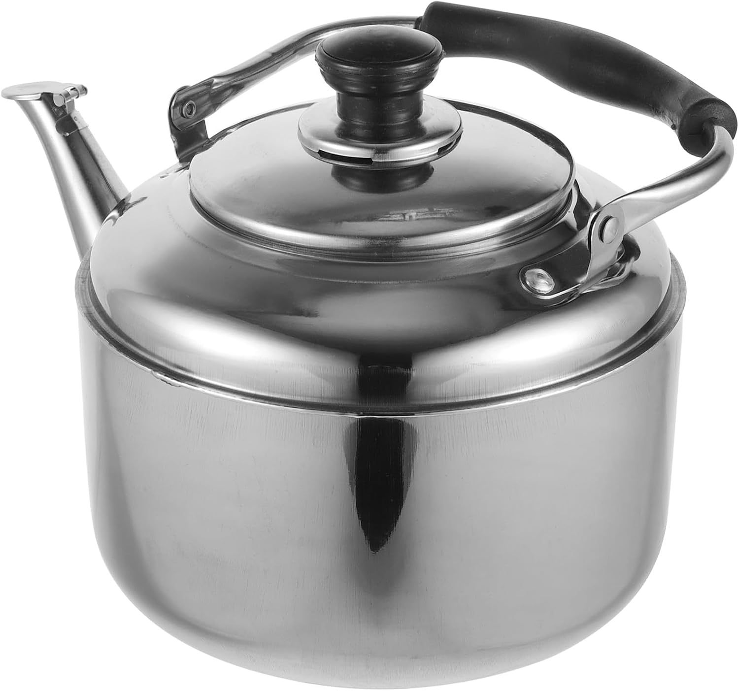 Stainless Steel Sound Water Kettle Stovetop Water Boiler with Anti-scald Handle Efficiently Boils for Tea and Suitable for Gas and Open Flame Stoves