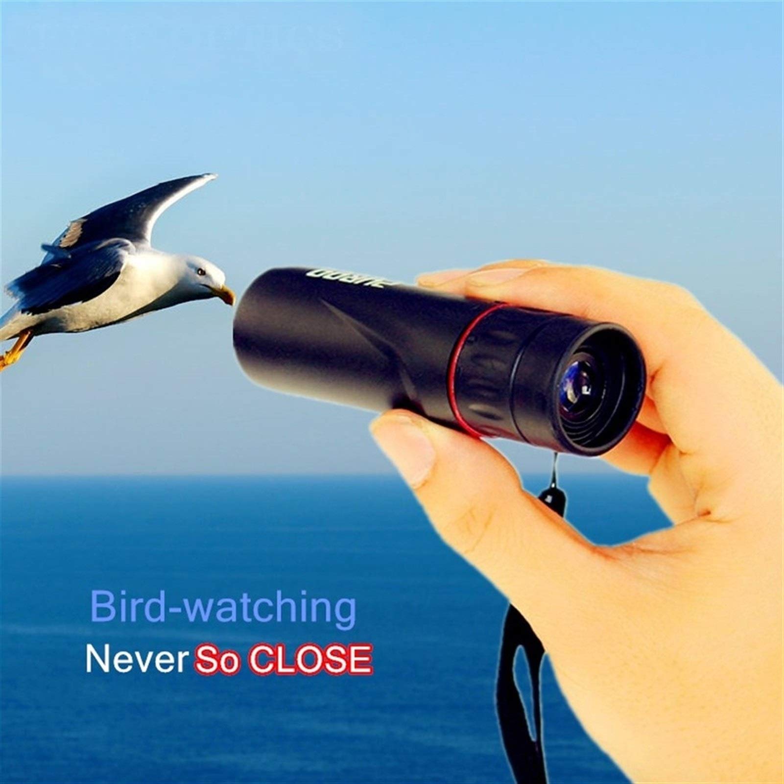 Monoculaire 10x25 Portable – Vision Nocturne, étanche – Poids 80 G, Longueur 11,5 Cm – Pour Randonnée, Observation Oiseaux, Alpinisme