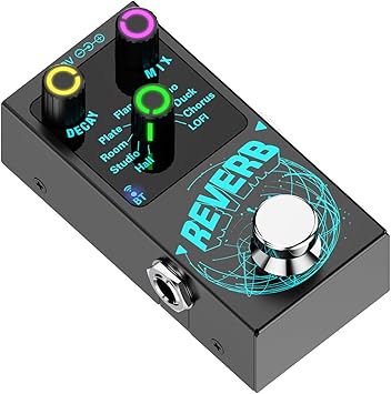 Amazon.com: Mini Reverb Guitar Pedal, Verb Square Digital Reverb 9 ...