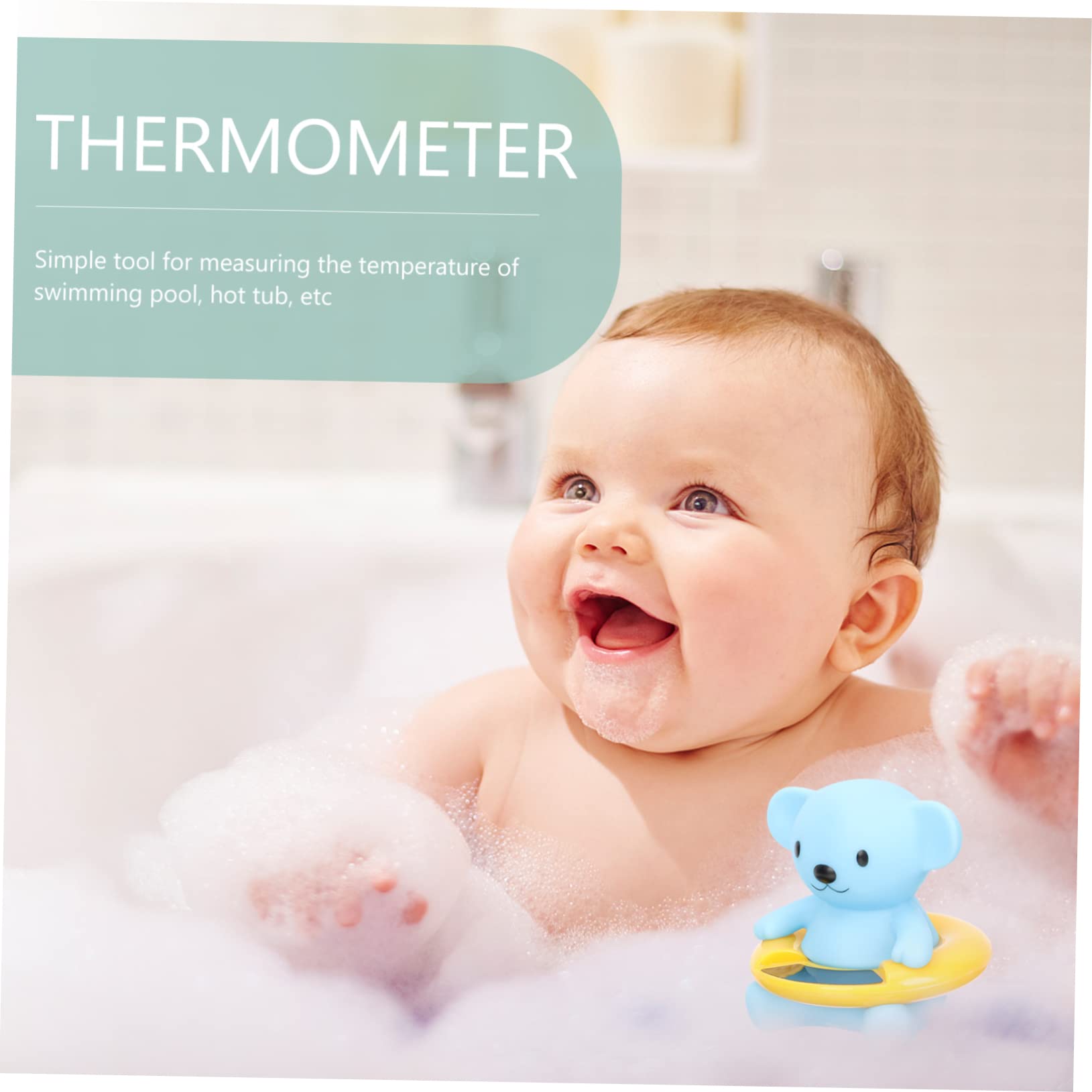 SUPVOX 2pezzi Termometro Galleggiantper Bagnetto Misurazione Accurata Della Temperatura Per Piscine e Spa Design Sicuro Per Gioco Dei