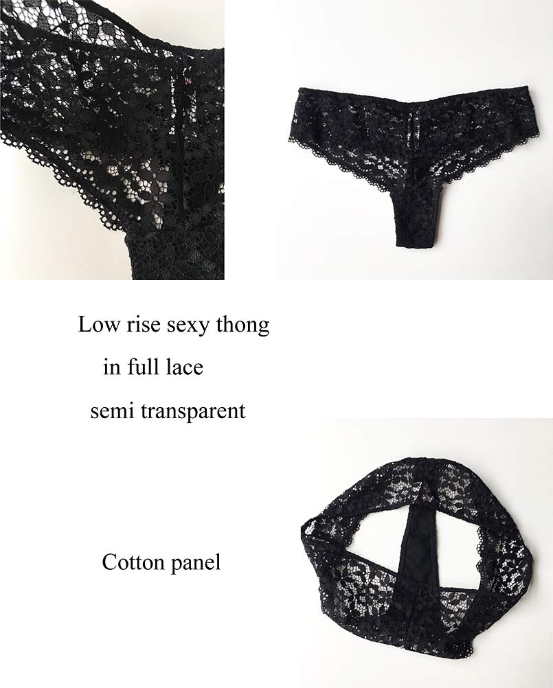 Selected Bralette Pizzo e Slip, Soft Lace Reggiseno Triangolo Floreale Senza Ferretto Non Imbottito, Biancheria Intima Sexy Donna
