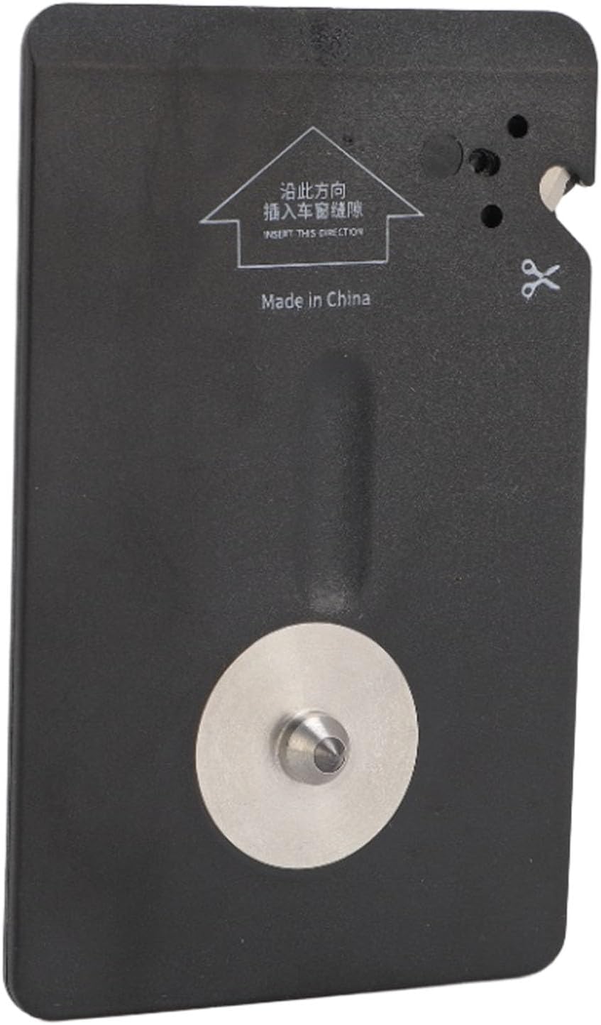 Fafeicy Tungsten Steel Car Window Breaker Card, Emergency Rescue Tool with Concealed Seatbelt Cutter, for Cars Trucks Side Window Glass Break and Seatbelt Cutting