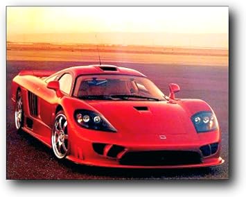 Impact Posters Gallery Saleen S7 2003 Sports Racing Red Car Wall Decor Art Print Poster 16x20