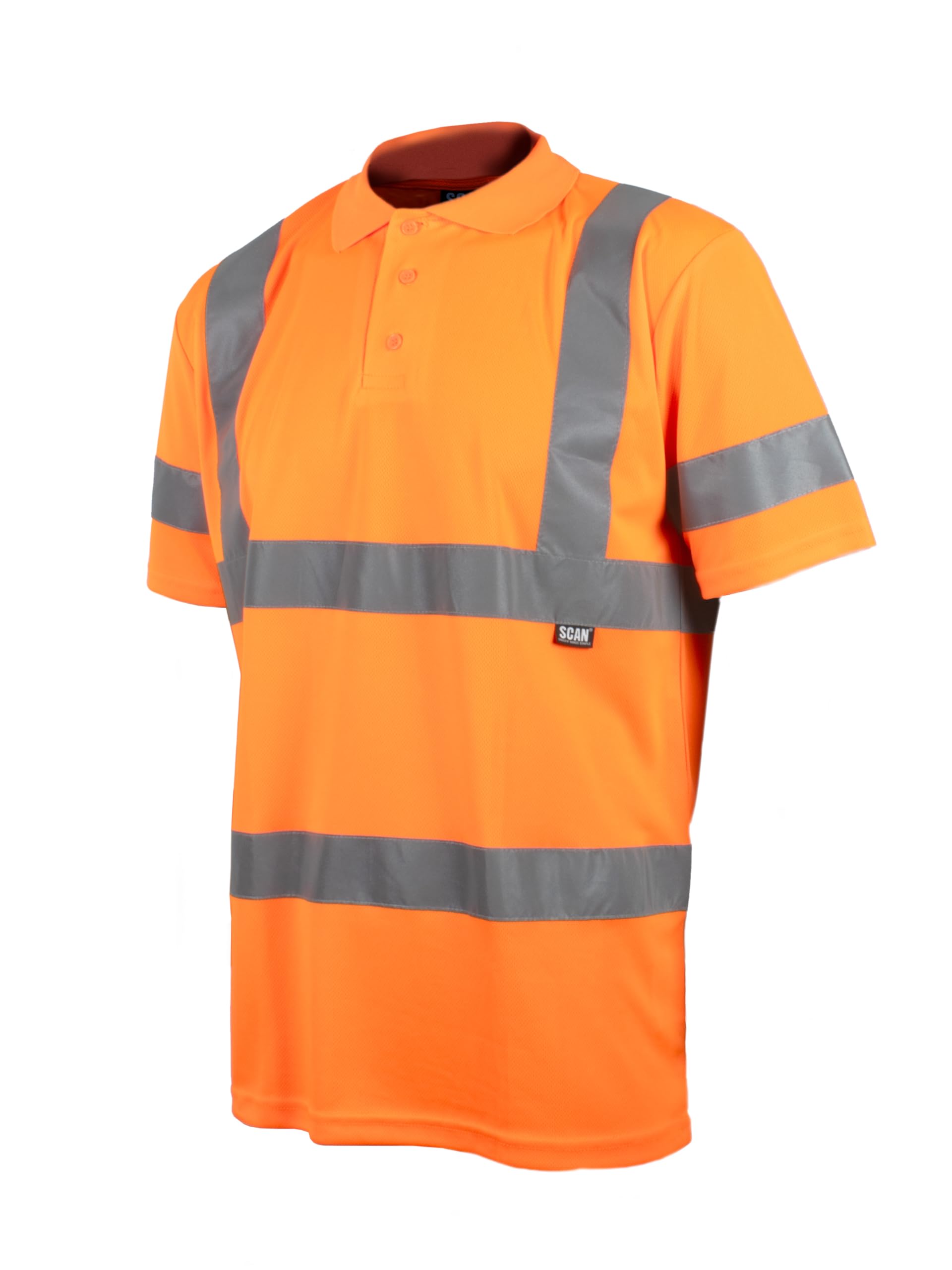 Scan Hi-Vis Polo Shirt Orange - XXL