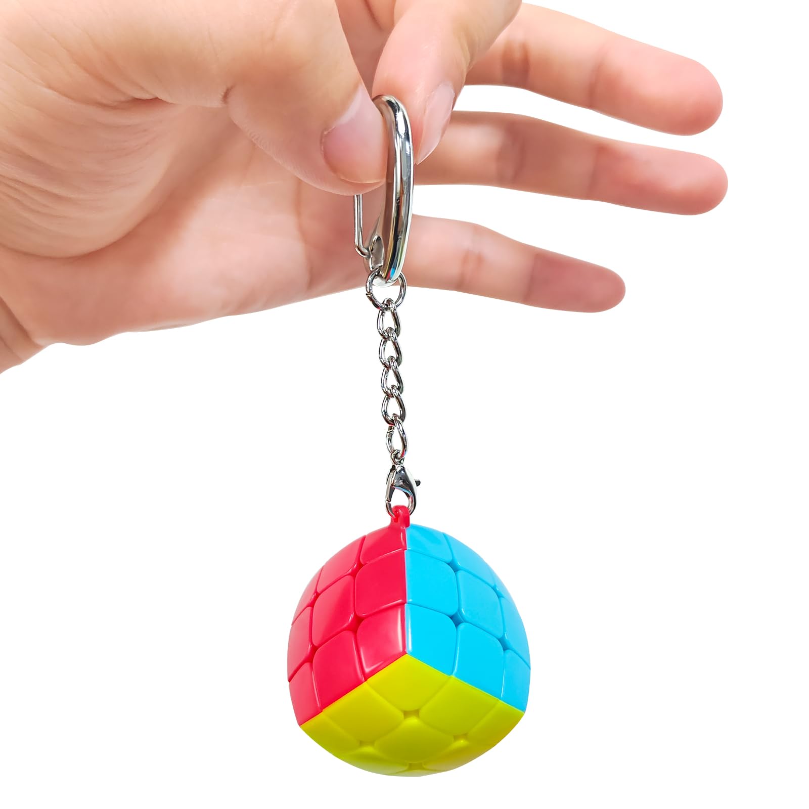 Portachiavi Cubo In Metallo Portafortuna - Design Retrò Con Luna E Stella