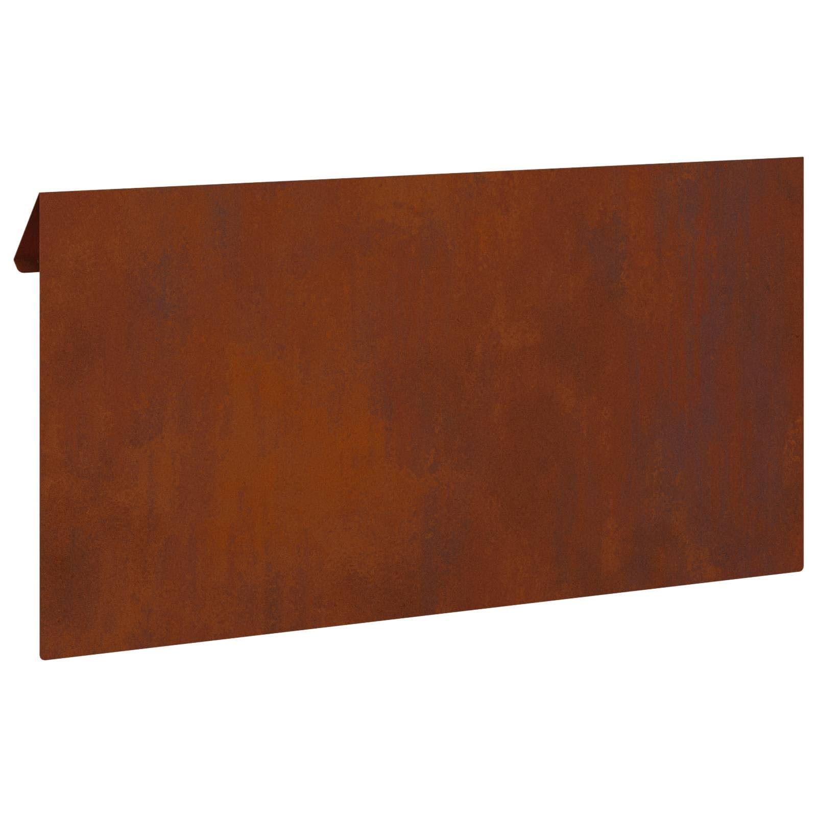 Schneckenzaun 4 STK. aus Wetterfeststahl 50 x 3,5 x 25 cm, robuster Schneckenschutz für Gartenbeete, witterungsbeständige Barriere für Pflanzen
