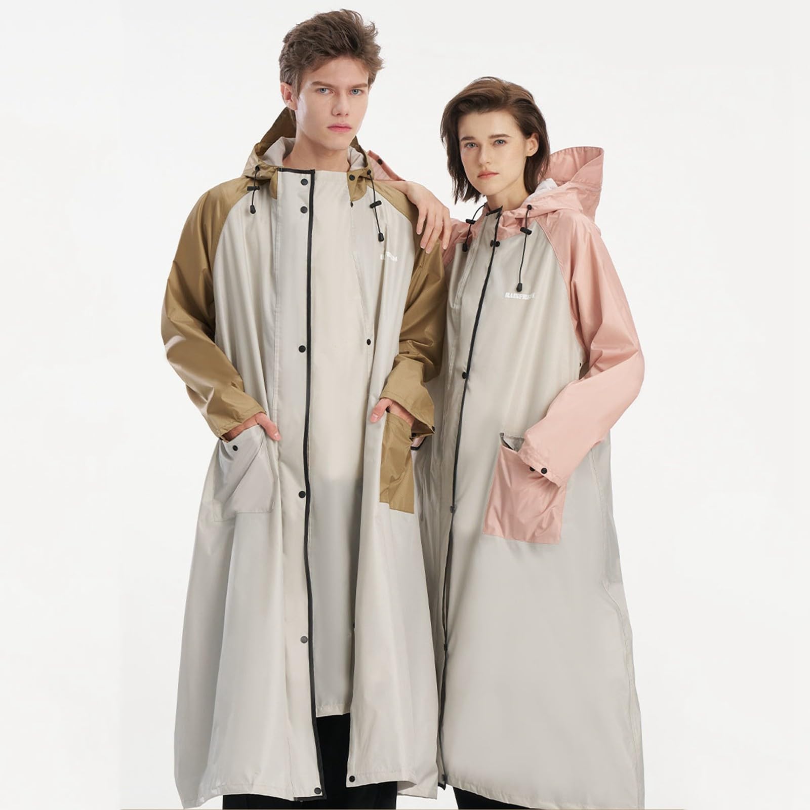 Poncho Pluie Imperméable Adulte Unisexe Léger Respirant Réutilisable Cape de Pluie Femme Homme avec Capuche Ponchos et Capes Imperméables Randonnée Veste Poncho Impermeable Velo Manteaux Impermeables