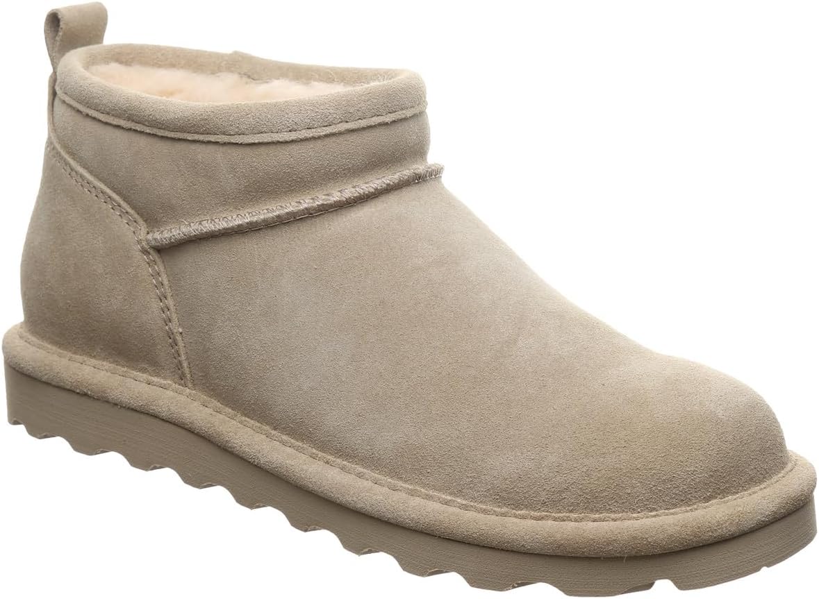 BEARPAW Women's Super Shorty Boots | 3" Suede Shoes | Indoor & Outdoor Boots for Women | Multiple Colors & Sizes