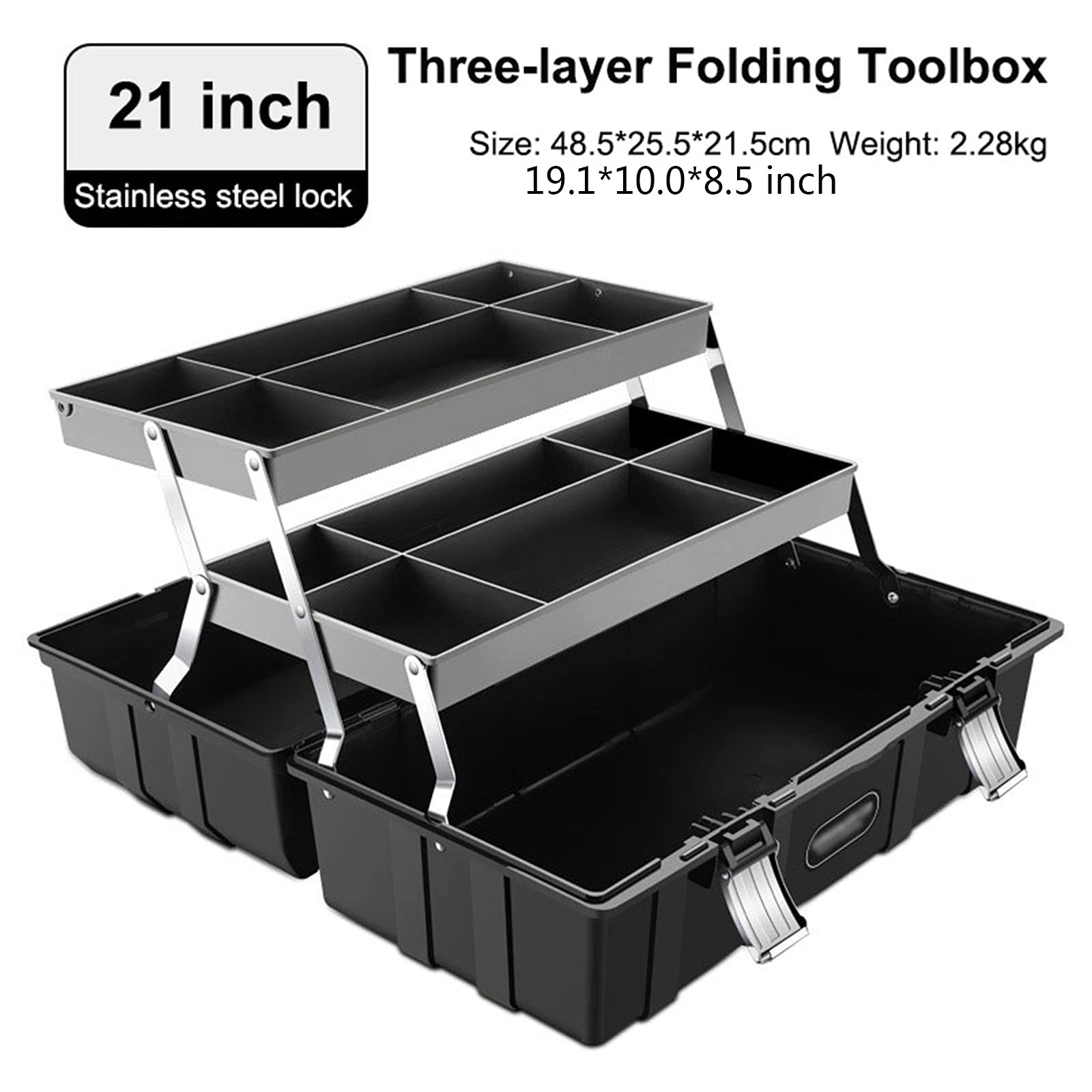 Skrzynka narzędziowa Skrzynka narzędziowa Walizka Skrzynka narzędziowa 3 warstwy 3 warstwy Obudowa Materiał Materiał obudowy Plastik Materiał Glossy Home Storage Skrzynka narzędziowa