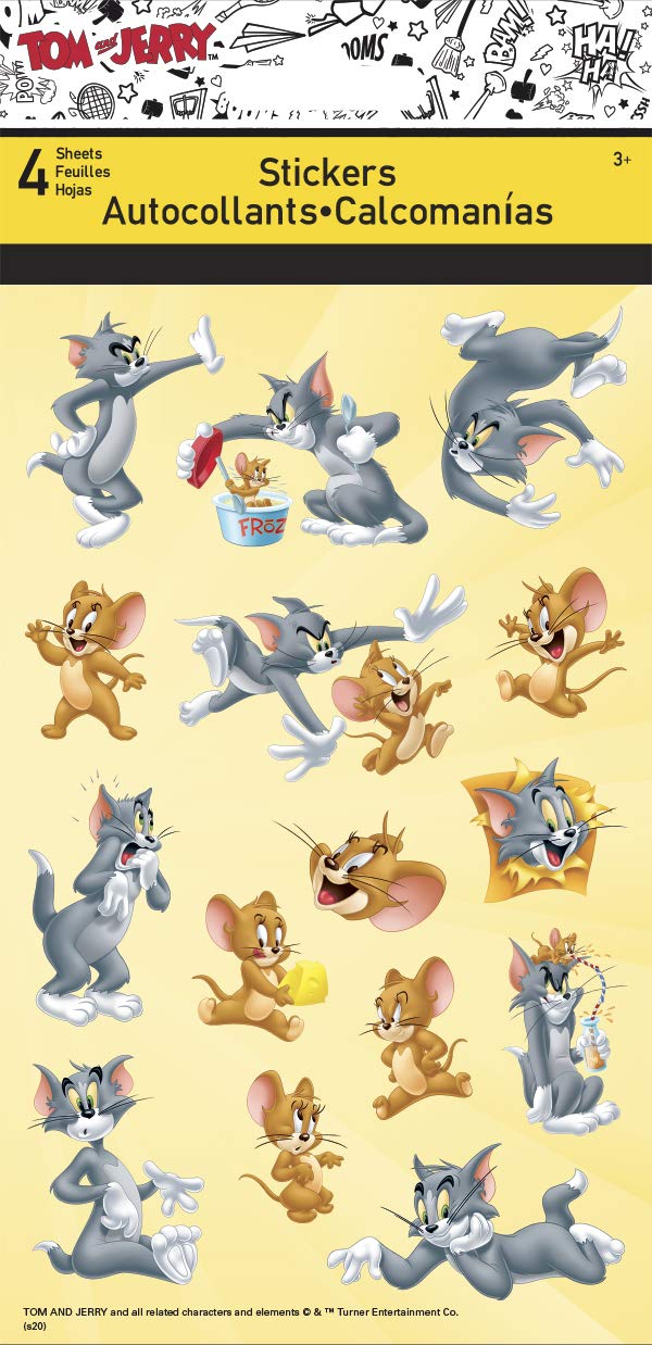 Tom and Jerry Standard Sticker - 4 Sheet