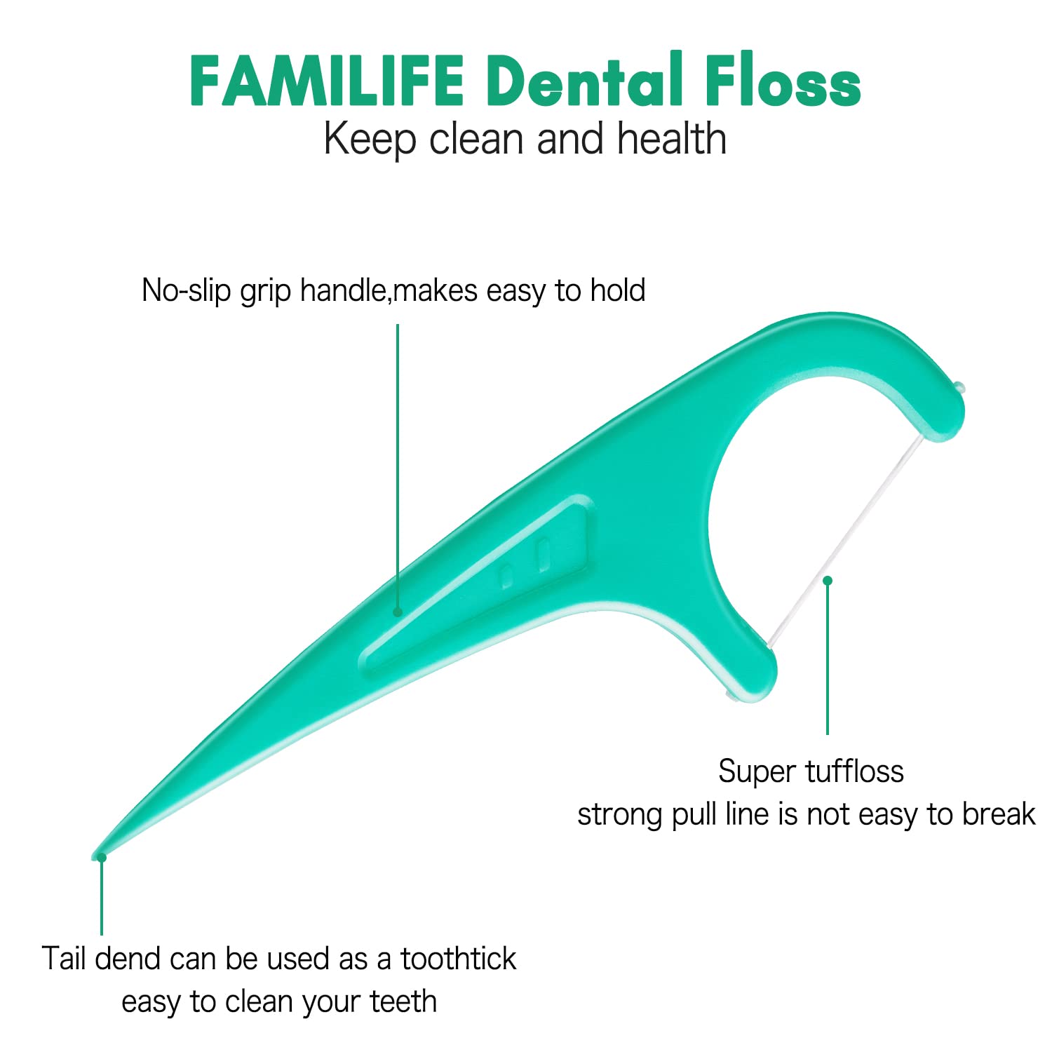 Affordable Dental Floss Stick 600 300 100pcs Peppermint - Mexico