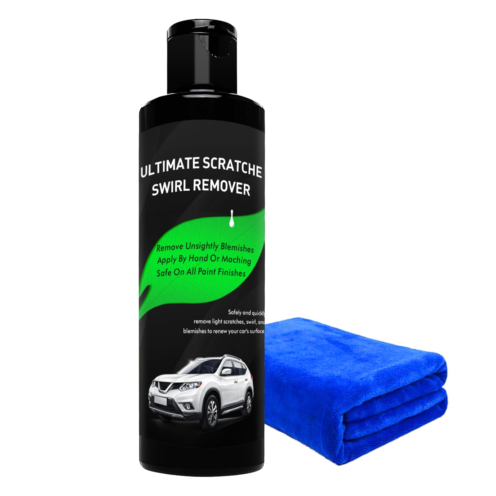 Scratch Swirl Removal Kit, Car Polish Pre-Waxing, Paintwork Restorer for Cars, Easy to Repair Paint Scratches, Swirls, Marks, Abrasion, Stains, Water Stains, Hairline