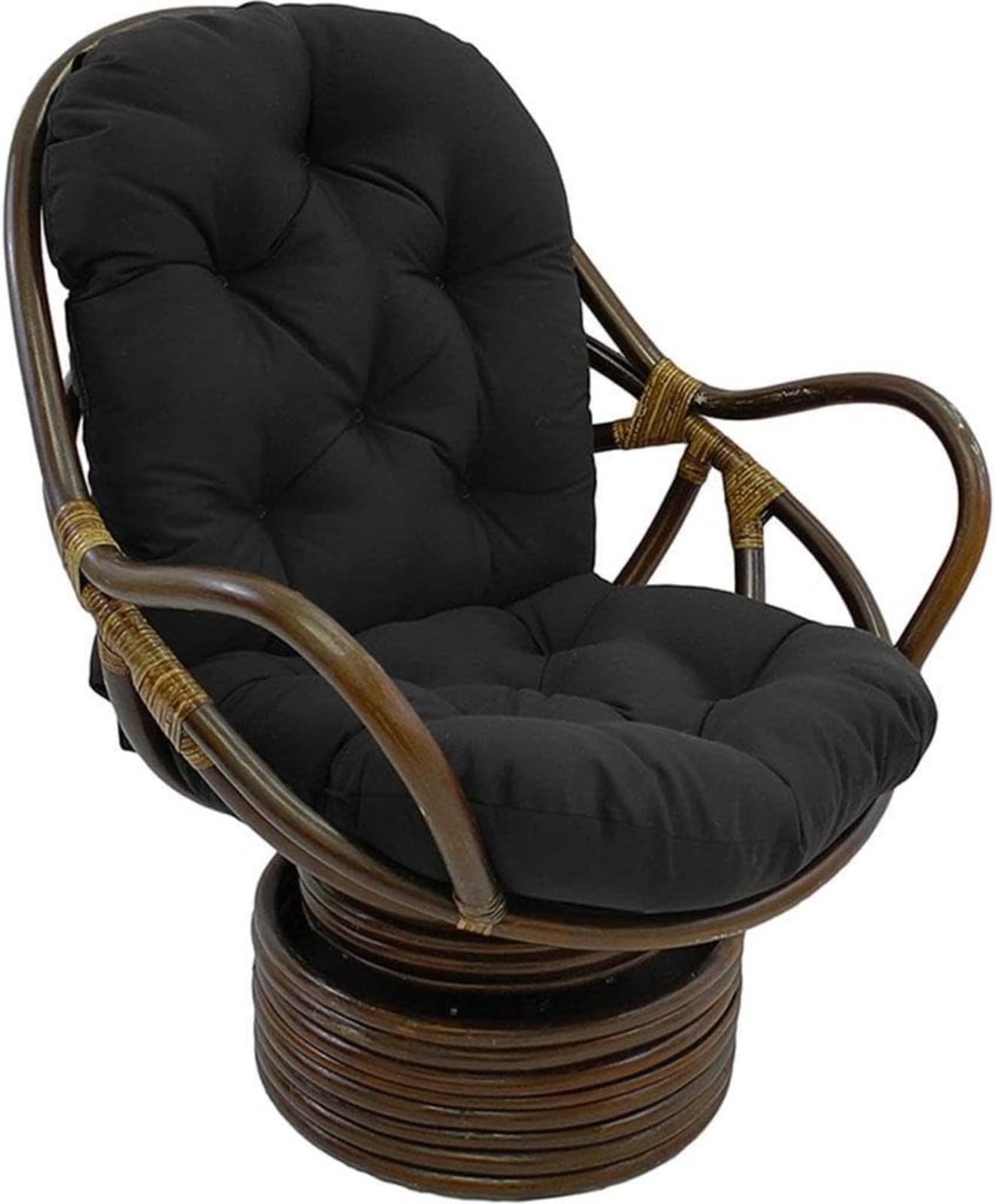 Cojín acolchado para mecedora, suave, grueso, lavable, cojín de repuesto para silla de jardín, silla giratoria para tumbona, ratán, jardín, terraza