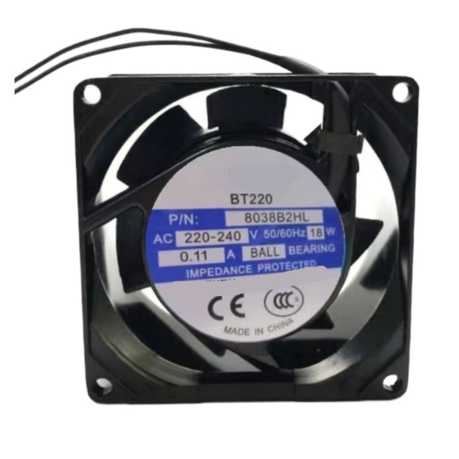 Lzikkgki One Color Bt220 8038B2hl Fan 220V 0.11A 18W 8Cm Cooling Fan