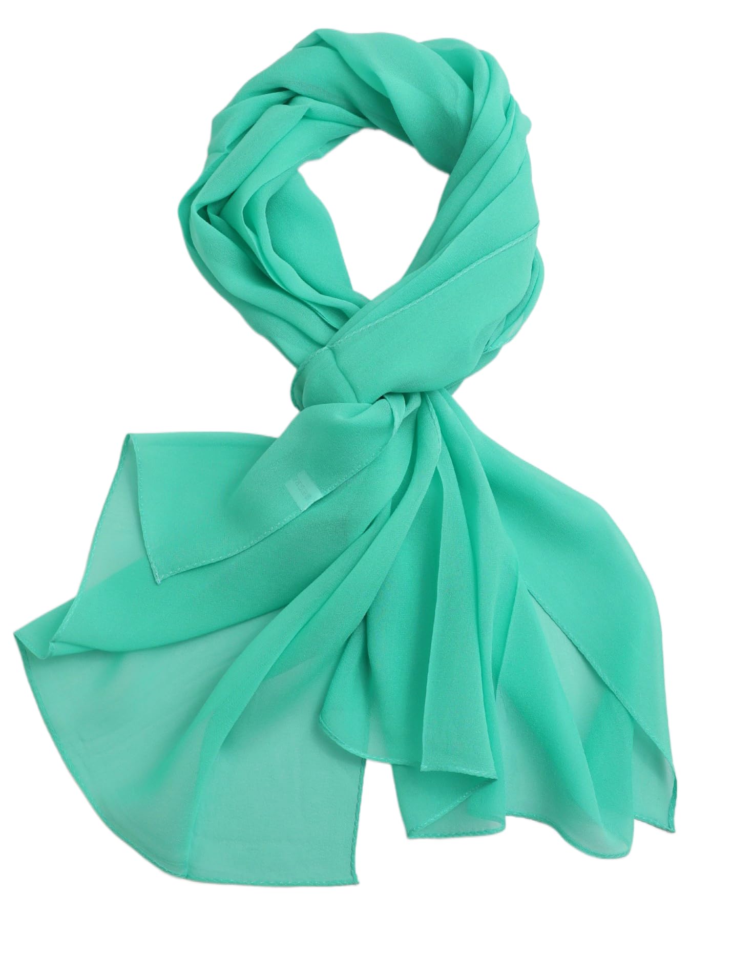 Echarpe etole mousseline soie Femme Homme Cérémonie foulard Printemps et l´Éte uni coloré