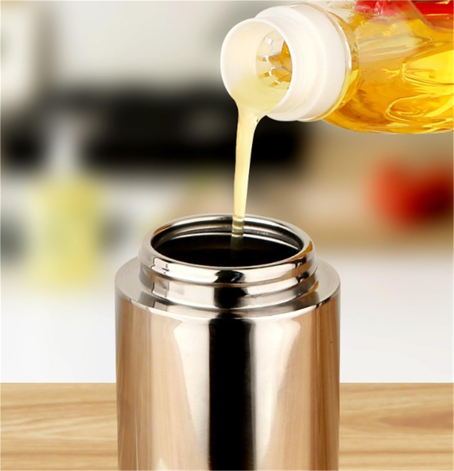 Butelka Oliwę Rozpylacz Oleju Do Gotowania Do Użytku Domowego 2 W 1 Dozownik Oliwy Z Oliwek Do Sałatek Smażonych Na Powietrzu Dozownik Oleju Kuchennego(White,360ml)