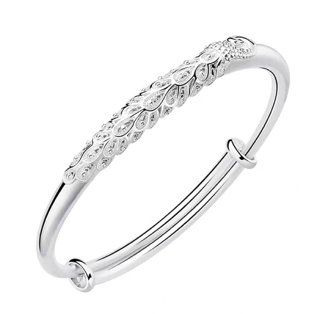 【M.cohen】feather silver bracelet ［おまけ付］ Silver Feather Cuff Bracelet , Man Handmade Silver Band