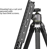 Vista 5 de FANAUE Placa Adaptadora de Montaje para Trípode con Carril Keymod BKMOD-240 con Tornillos de Seguridad, para Cabezal Esférico de Trípode, Compatible