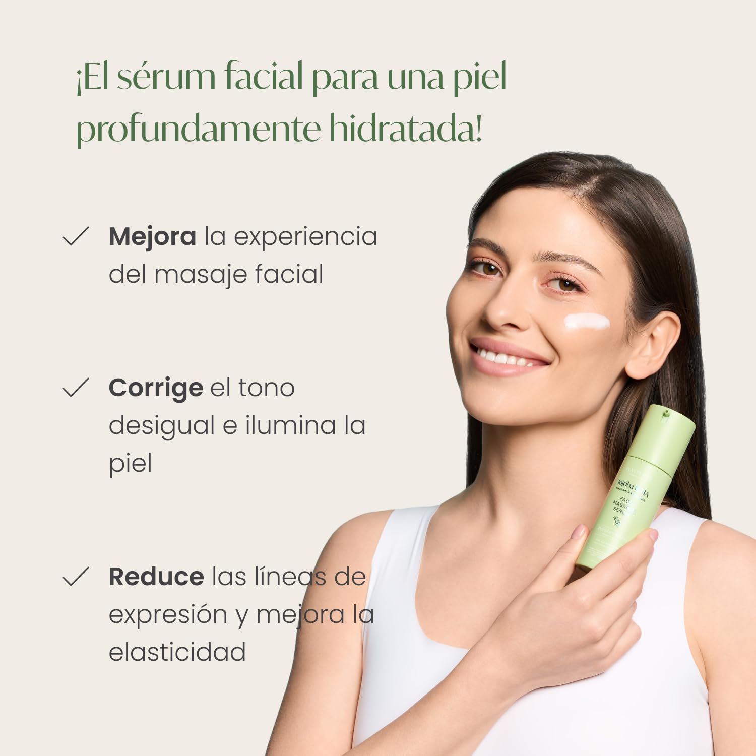 PLANTIFIQUE Maschera Viso Coreana Argilla Vulcanica - Purifica, Affina Pori, Idrata e Calma - 110 g & Siero Viso Jojoba Massage Bio Oil - Olio Puro Massaggiatore per Gua Sha 30 ml