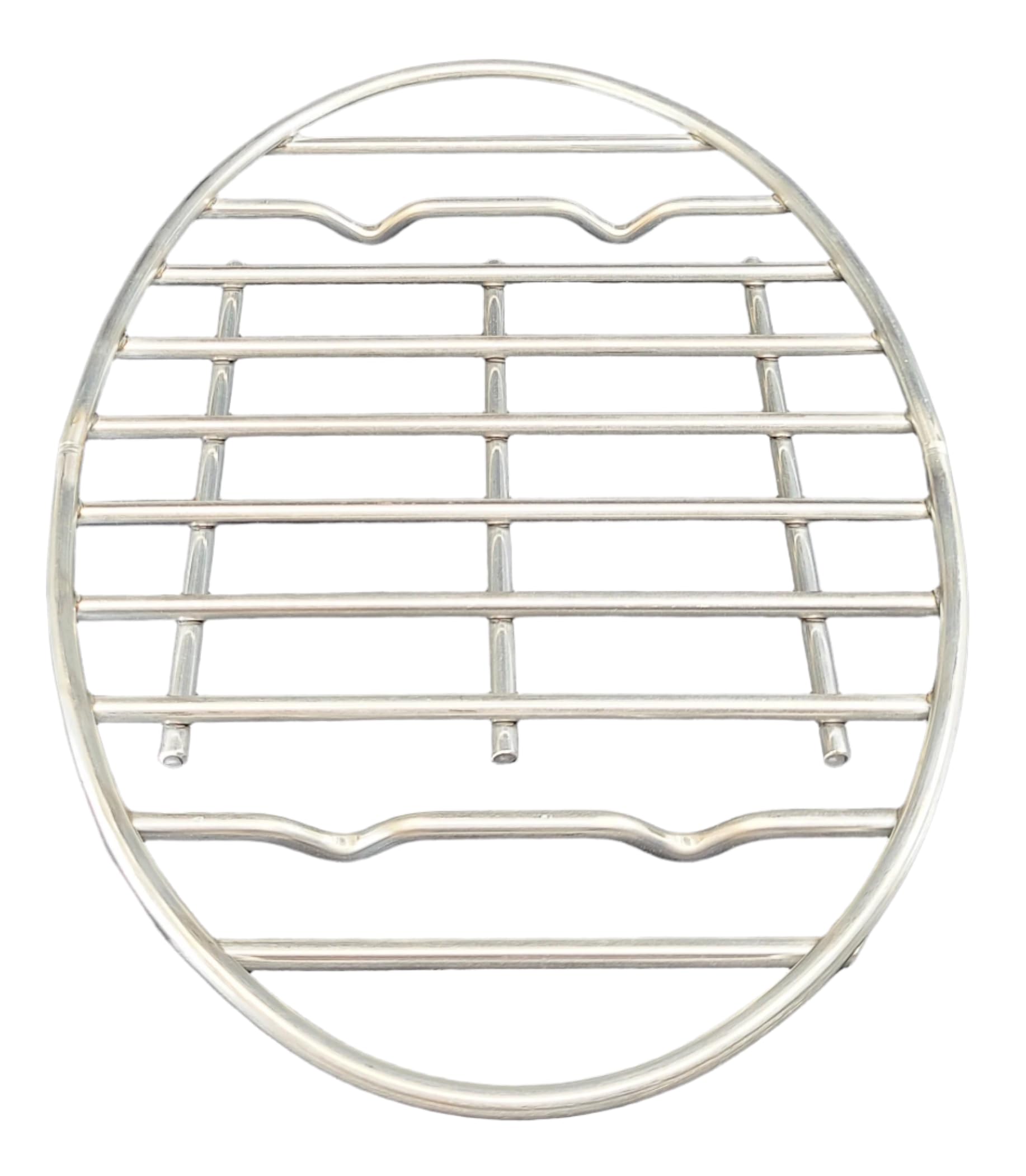 Hunsaker 10-Inch Oval Roasting Rack, Heavy Duty 304 SS - Perfect for Roasts, Turkeys, and More - Durable, Rust-Resistant Design for Even Cooking - Ideal for Oven, Grill, or Smoker - Dishwasher Safe