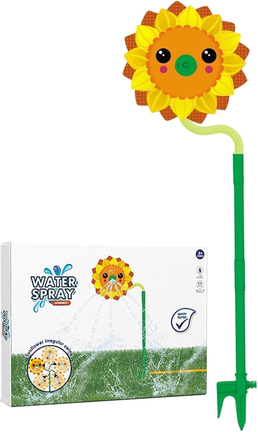 Water Sprinkler for Lawn - Sunflower Yard Water Sprayer | Decorative Sprinkler Toy - for Party Irrigation Backyard Outdoor Lawn Camping Patio Greenhouse
