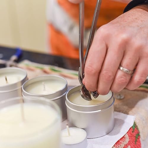 Miniatura 5 de Mandala Crafts 100 mechas de velas para hacer velas, kit de fabricación de velas con mecha de vela, 60 calcomanías de mecha de vela, mechas de velas