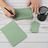 Vista 4 de Paquete de 100 tarjetas pesadas en blanco de cartulina verde salvia, papel grueso de 92 libras para invitaciones, tarjetas de felicitación