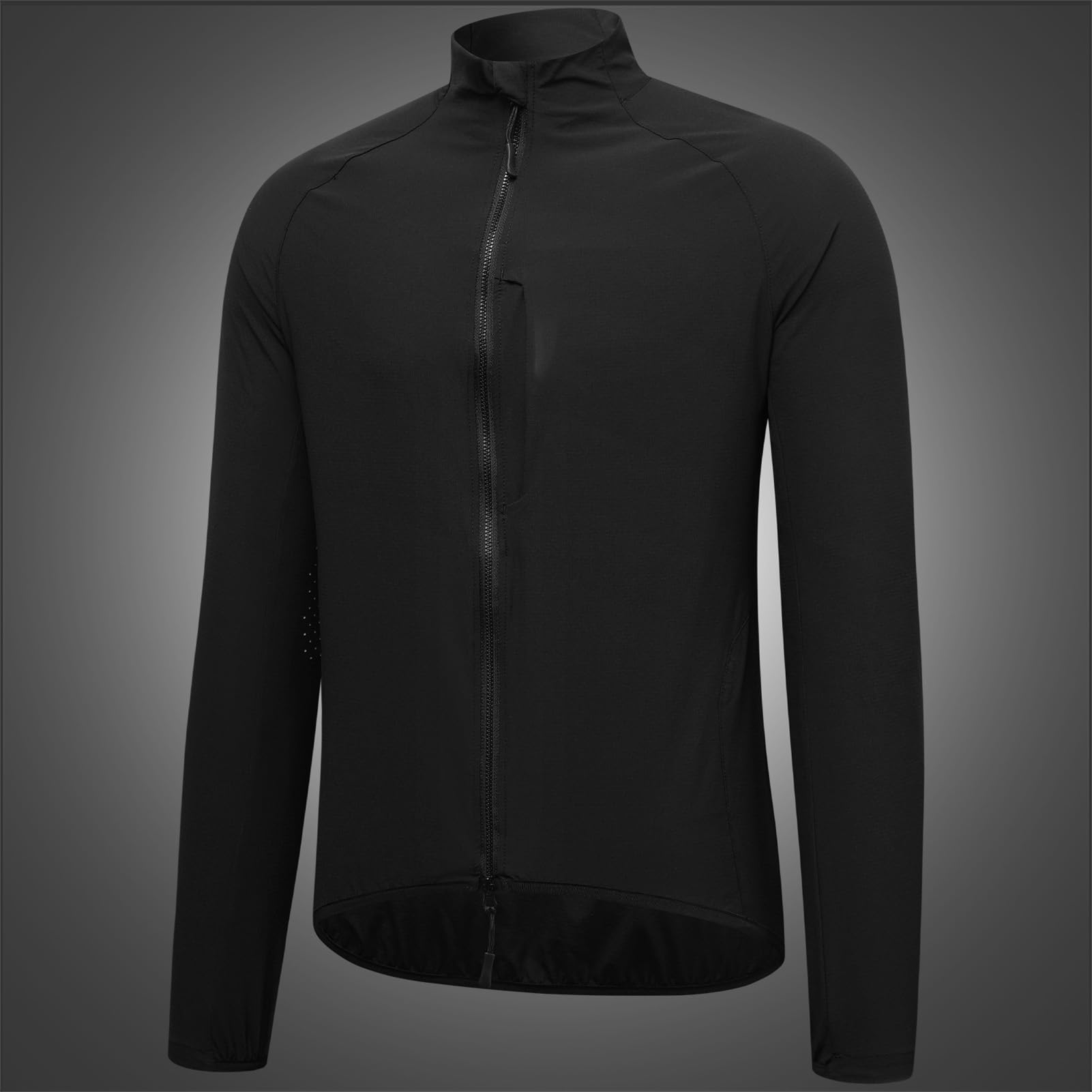 VGEBY Cortavientos de Ciclismo, Chaqueta Ligera Reflectante Transpirable con Cremallera Bidireccional y Dobladillo Ajustable para Correr, Uso Diario Hombres y Mujeres (BE207-B Abrigo)