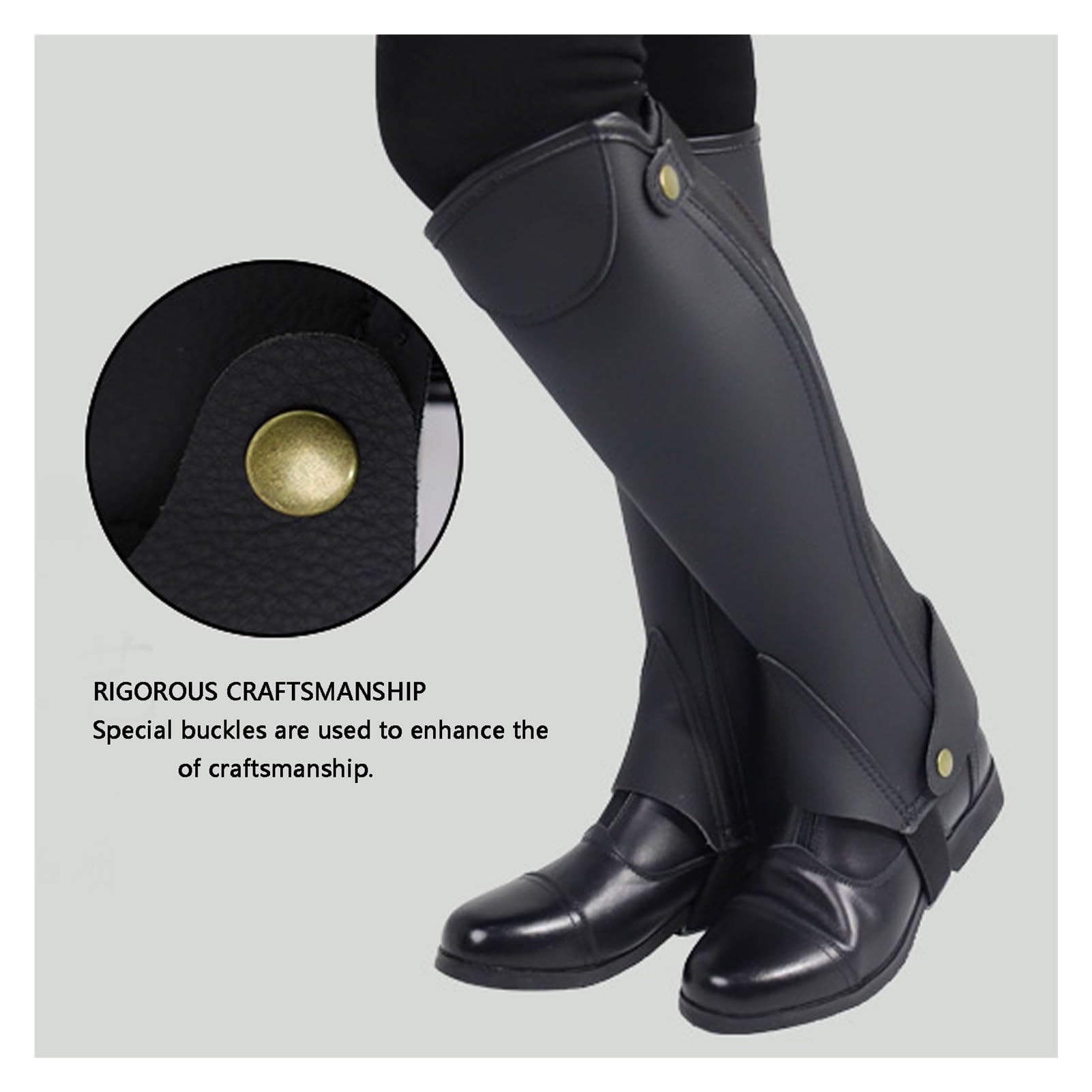 Reiten Half Chaps 2CPS Reit-Beingamaschen, hochbelastbar, mehrlagig, Reit-Beinschutz for das Training