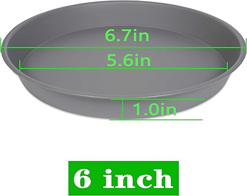 Miniatura 2 de Paquete de 2 platillos para plantas de 18 pulgadas de 19 pulgadas (base de 16.6 pulgadas), bandejas de plantas para macetas, platillos de plástico