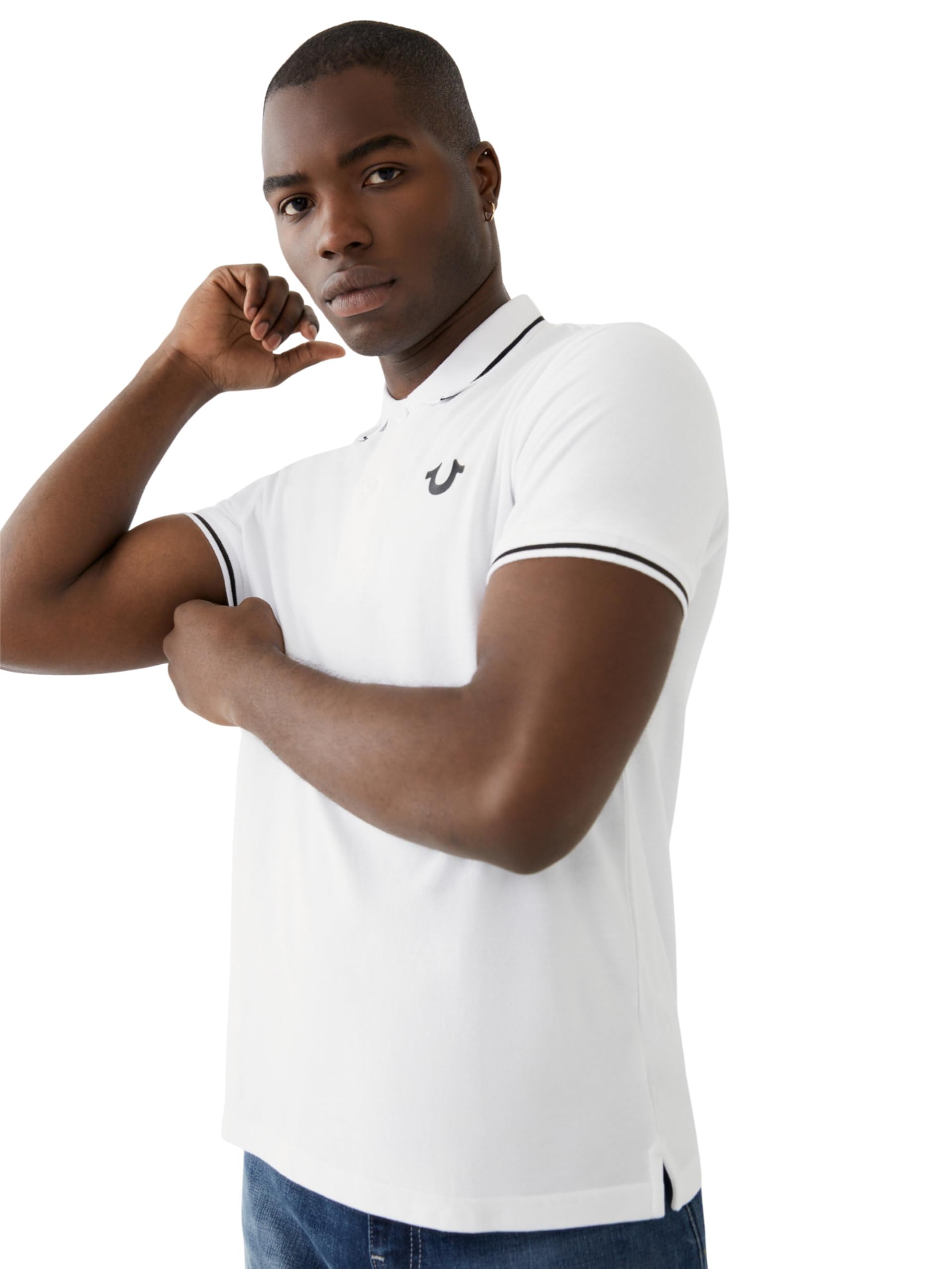 True Religion Crafted with Pride Polo Polo Shirt Hombre (Pack de 1)