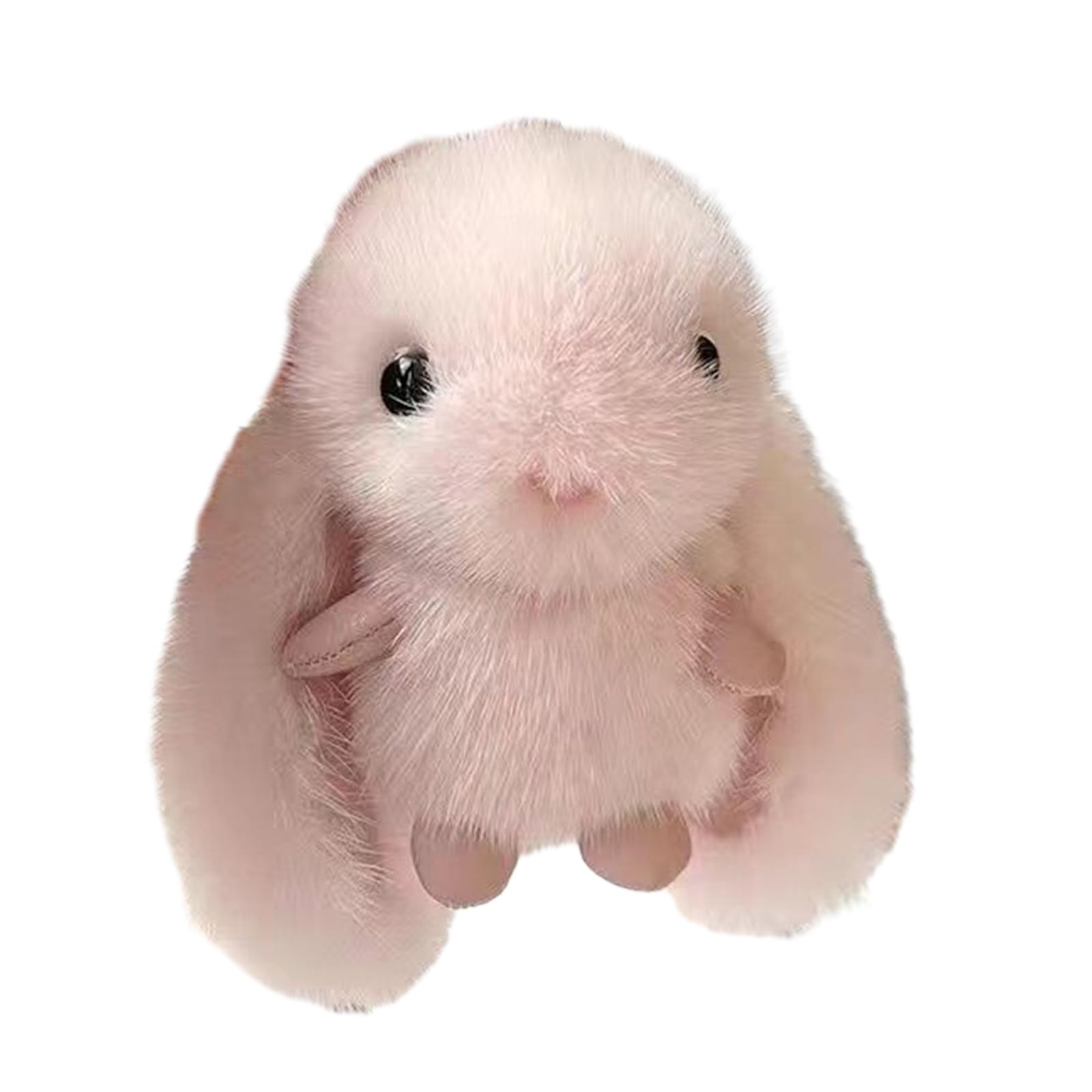 灰色のウサギのぬいぐるみ キーホルダー付き 灰色のウサギのぬいぐるみ キーホルダー付き 灰色のウサギのぬいぐるみ