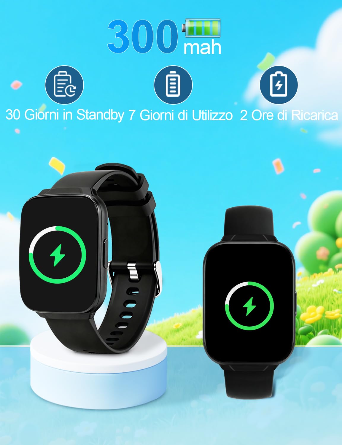 Smartwatch Uomo, Orologio Intelligente 1,83 Pollici con Chiamate Bluetooth, Impermeabile IP67, 100+ Modalità Sportive, Cardiofrequenzimetro, Monitoraggio Sonno, per iOS e Android