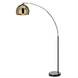 Teamson Home?ukowa Lampa Pod?ogowa Arquer z Nowoczesnym O?wietleniem i Z?otym Kloszem VN-L00012-EU