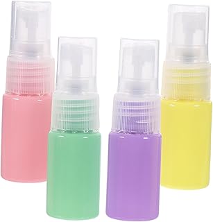 Baluue 4pcs Glass Spray Bottle Mini Spray Bottle Spray Bottles Empty Pump Bottles Macaron Container Empty Small Spray Bott...