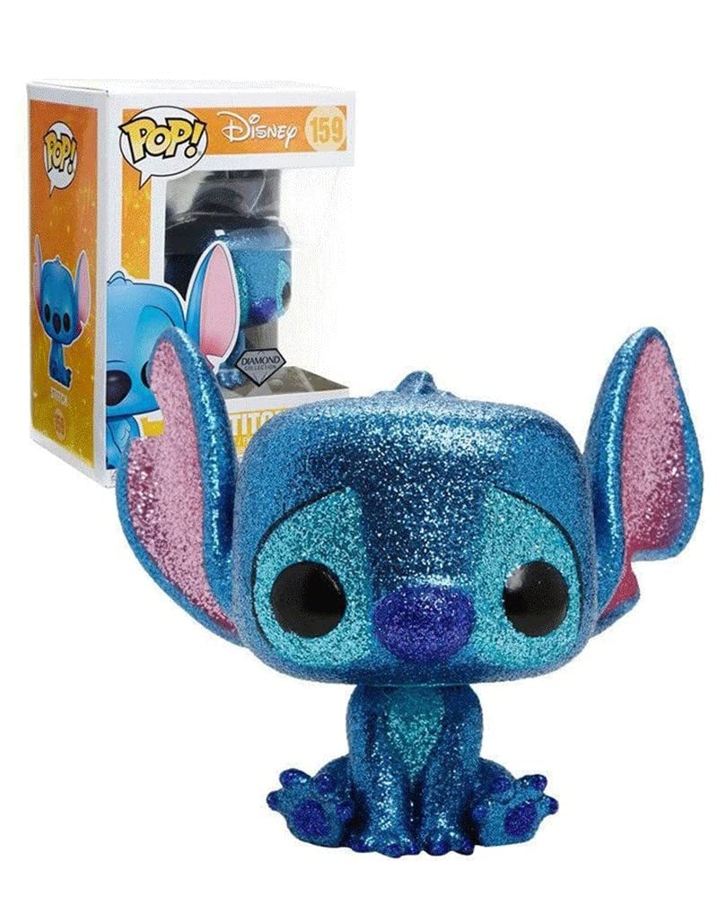 Funko - Disney-Stitch Seated (Diamond Glitter) Lilo and Figurita, Multicolor, 26038