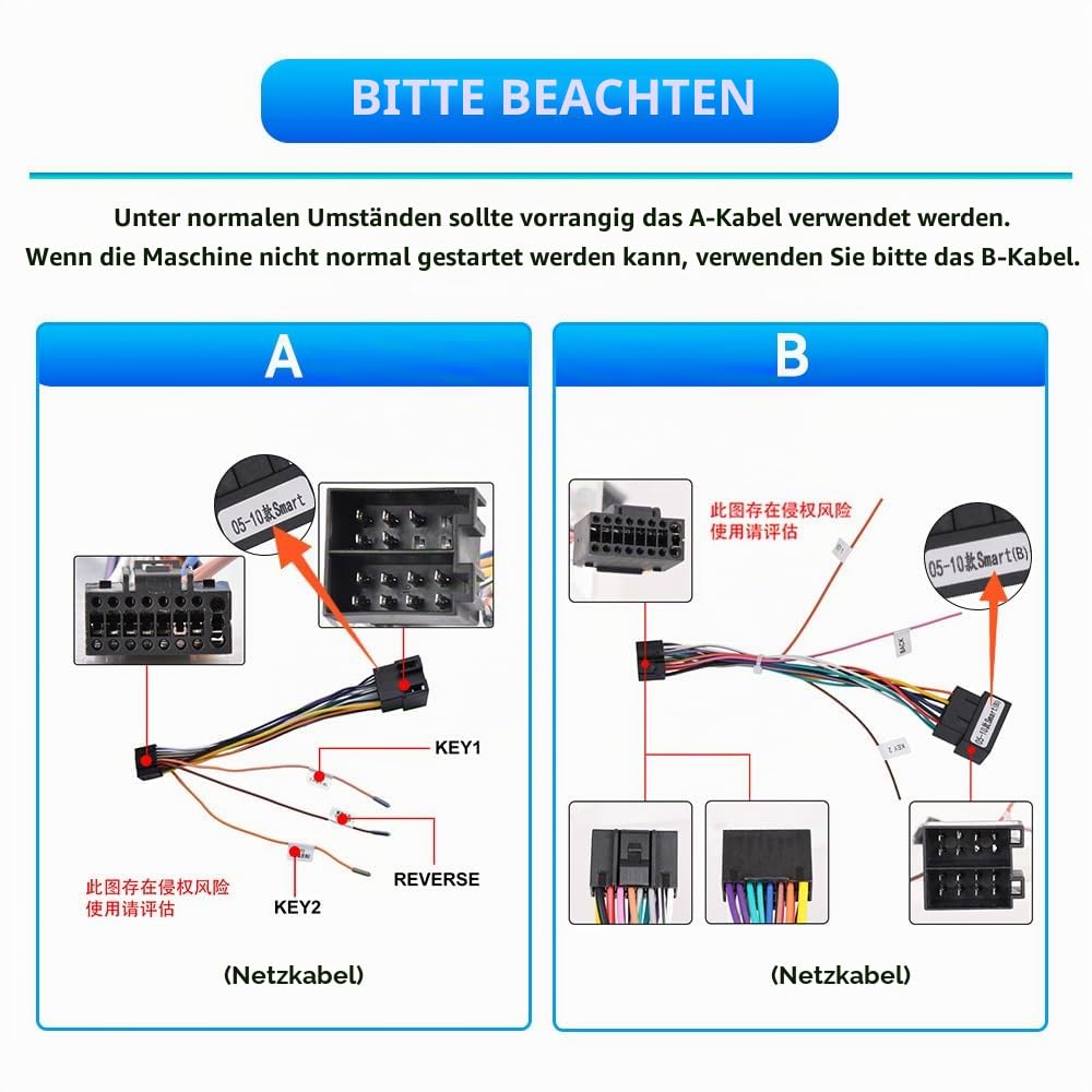 SIXWIN 8 Core 6+128G Android 15 Autoradio für Mercedes Benz Smart Fortwo 2005-2010 mit Carplay/Android Auto/DSP,9'' Touchscreen Radio mit WiFi/GPS/Bluetooth/FM/RDS/32EQ/Lenkradsteuerung+Rückfahrkamera