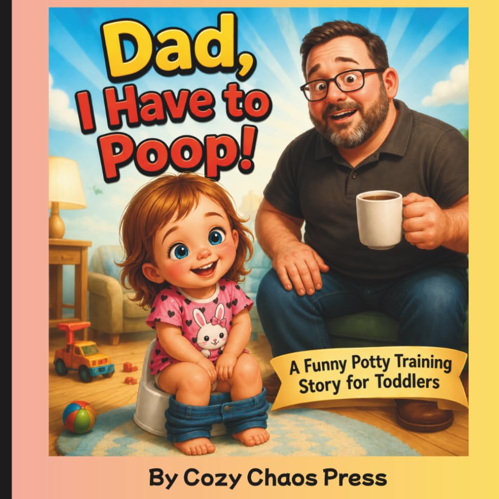 Dad, I Have to Poop!: Girl edition: A funny potty training book for toddlers ages 2 to 5 and parents about bathroom time, patience, and family laughs