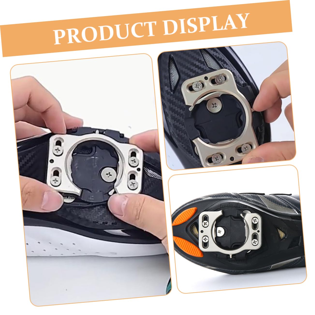 HEMOTON 2pezzi Tacchette Per Bici Da Strada Adattatore Per Tacchetti Sgancio Rapido Copripedali Per Bici Da Strada Accessori Per Pedali Ciclismo Lucchetto Per Bicicletta