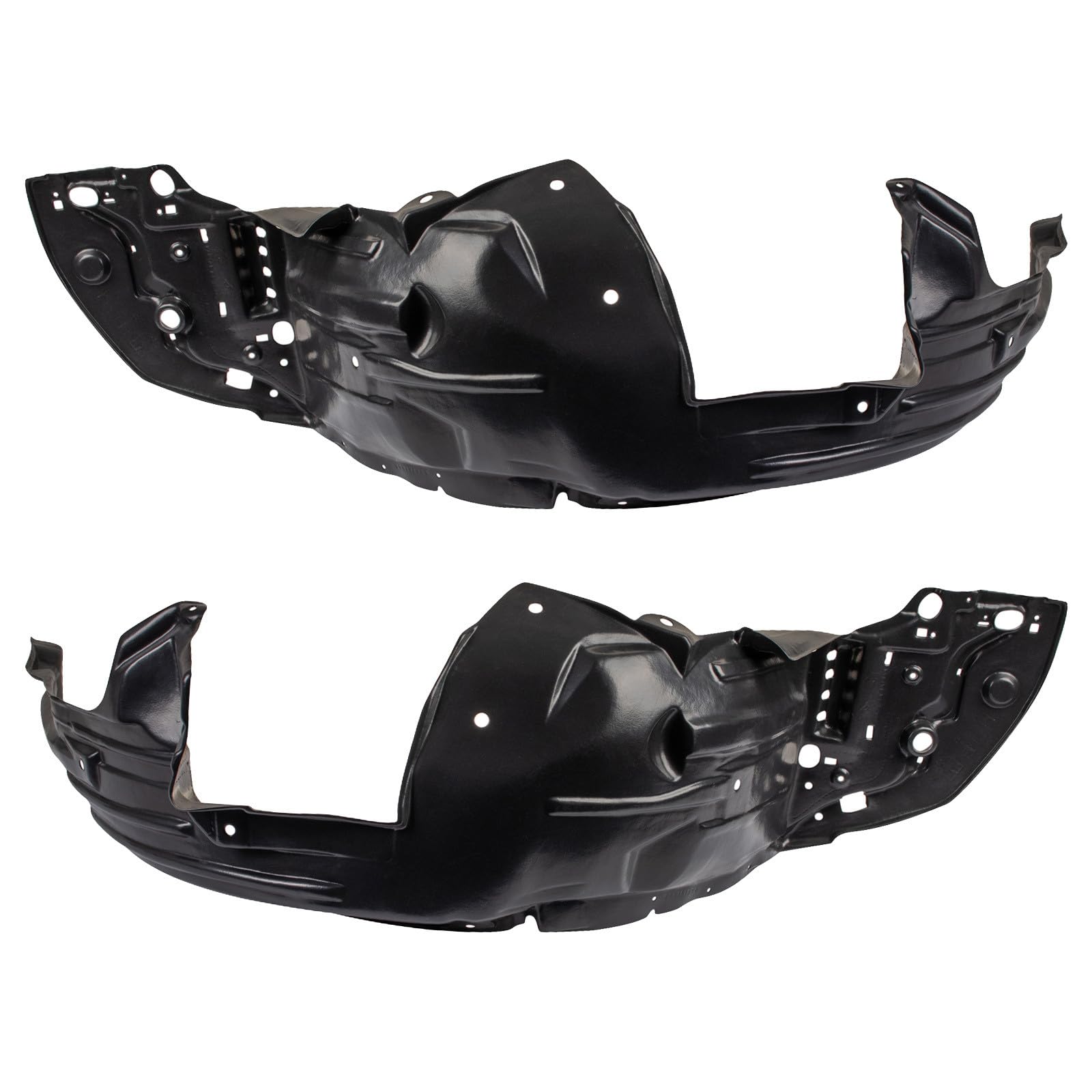 TRQ Inner Fender Liner Set Compatible with 2009-2011 Honda Fit HO1248133 HO1249133